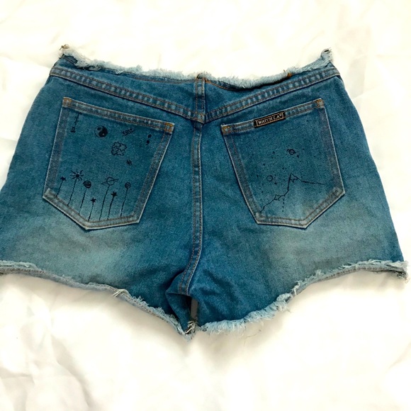 Denim Booty Shorts - Picture 1 of 5